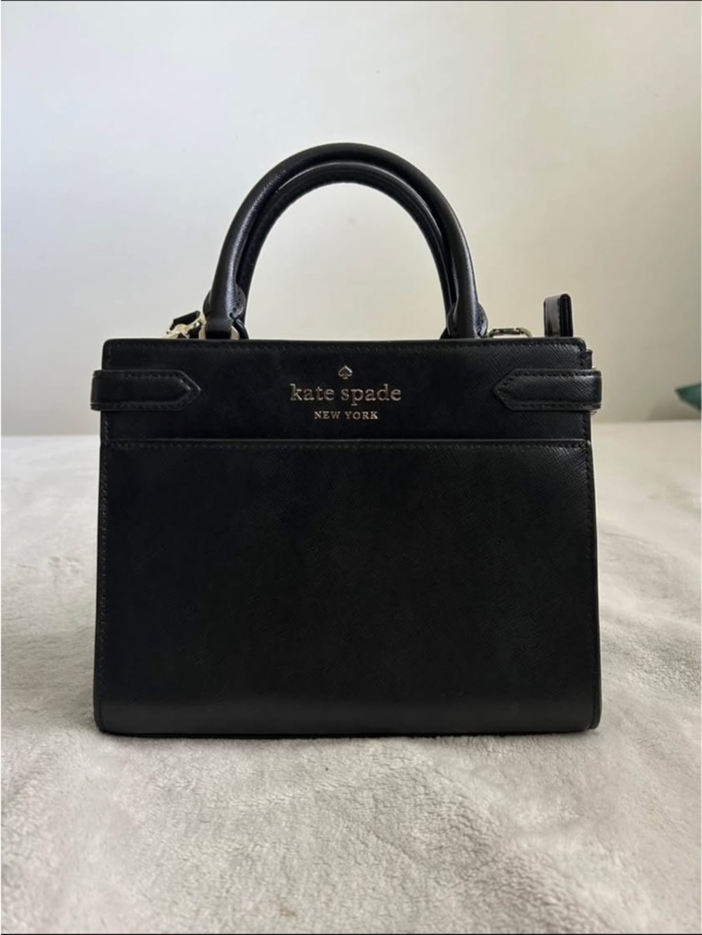 kate spade Black Structured Top-Handle Satchel